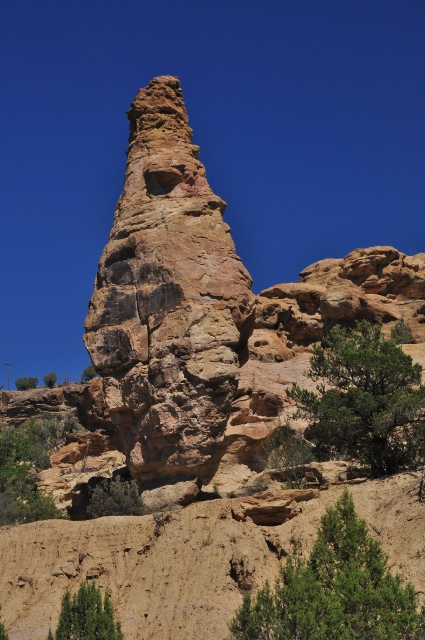 rock formation in DeBeque Canyon